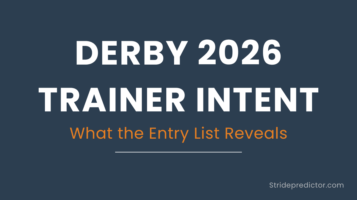 Derby 2026 entries — trainer intent and stride analysis featured image