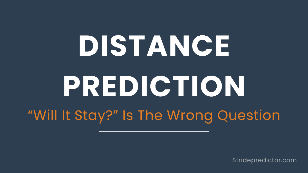 Horse racing distance prediction — will it stay is the wrong question.
