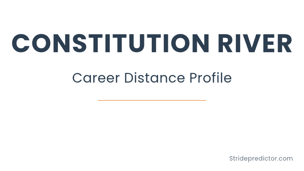 Constitution River career distance profile