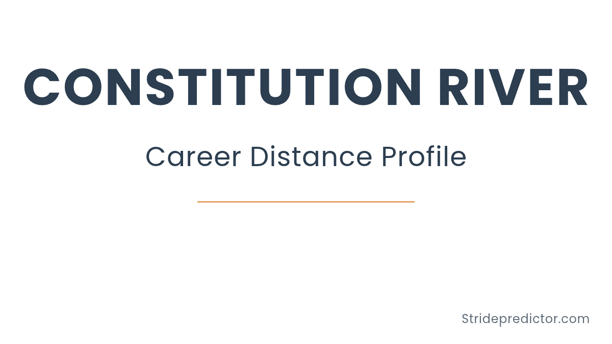 Constitution River career distance profile